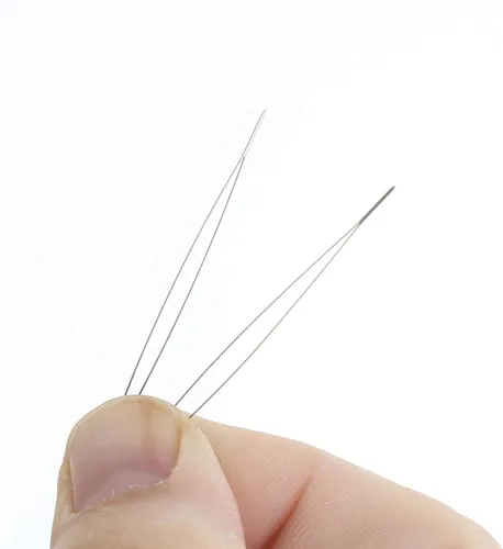Miniatura 2 de The Beadsmith Agujas de cuentas de ojo grande, 2.125 pulgadas, 4 por tarjeta, puntos afilados, uso para costura general, tejido y bordado, muy fácil