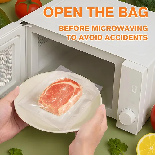 Miniatura 7 de FUNFERY Bolsas selladoras al vacío precortadas para alimentos, 200 cuartos de galón de 8 x 12 pulgadas, almacenamiento de alimentos a largo plazo