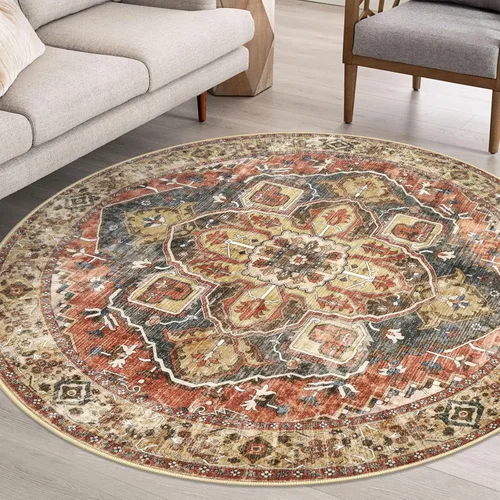 Miniatura 31 de SIILOOM Alfombra lavable de 2 x 3 pies, alfombra suave color taupe ceniza para entrada, tapete antideslizante para puerta de interior, tapete