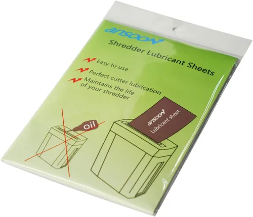 Miniatura 4 de Paquete de 18 hojas lubricantes para trituradoras de papel, trituradora de papel, hoja de limpieza y afilado de aceite para trituradoras de papel