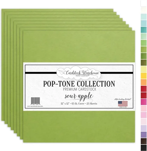 Miniatura 17 de Gumdrop - Papel de cartulina verde, 12 x 12 pulgadas, 65 libras, cubierta premium, 25 hojas de Cardstock Warehouse Gumdrop Verde