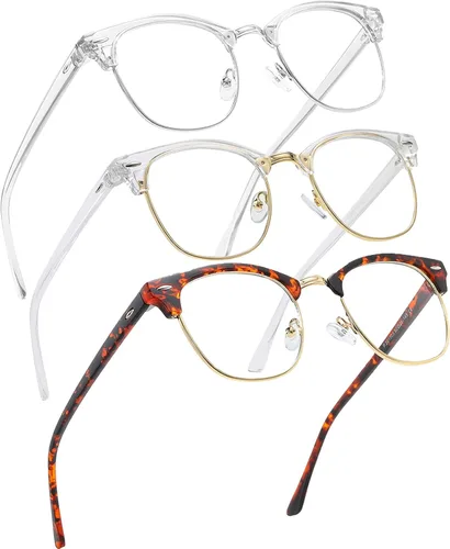 Miniatura 23 de Perfectmiaoxuan - Gafas con bloqueo de luz azul, para computadora/juegos/pantalla para mujeres u hombres, anti luz azul y UV, Estándar