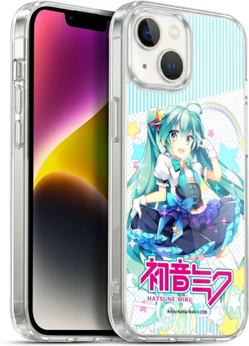Miniatura 151 de Head Case Designs Licencia Oficial Hatsune Miku Gráficos Lindos Carcasa de Gel [Protección de Grado Militar] Compatible con Apple iPhone 7