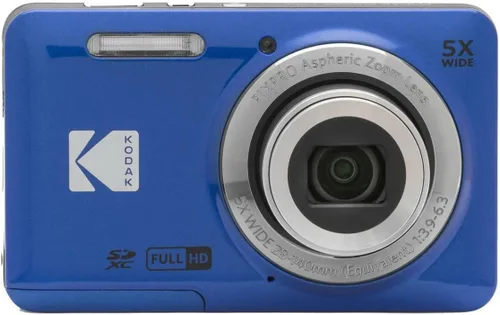 Miniatura 2 de KODAK PIXPRO Friendly Zoom FZ55-BL - Cámara digital de 16 MP con zoom óptico 5X, gran angular de 1.102 in y pantalla LCD de 2.7 pulgadas (azul)