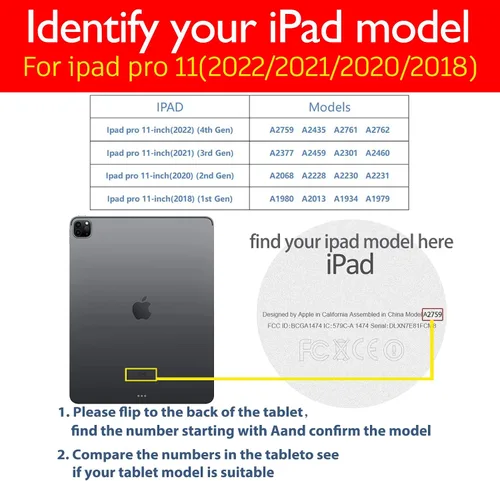 Miniatura 2 de Funda de piel auténtica para iPad Pro de 11 pulgadas de 4ª/3ª/2ª/1ª generación, carcasa protectora de piel auténtica para 2022/2021/2020/2018