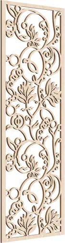 Miniatura 35 de 9 3/8"W x 24 3/8"H x 1/4"T Caspio Decorativos Paneles De Pared De Madera De Calado, Roble Rojo rojo (Red Oak)