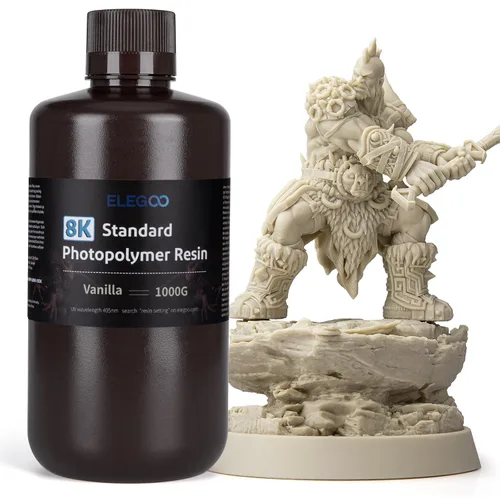 Miniatura 32 de ELEGOO Resina de impresora 3D estándar mejorada 2.0, resina fotopolimérica de curado UV de 405 nm para Mars Saturn Jupiter MSLA DLP LCD 3D Printing
