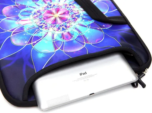 Miniatura 4 de 14 pulgadas portátil bolsa de hombro manga caso con asa para 13" 13.3" 14" 14.1" Netbook/Macbook Air Pro (azul clásico)