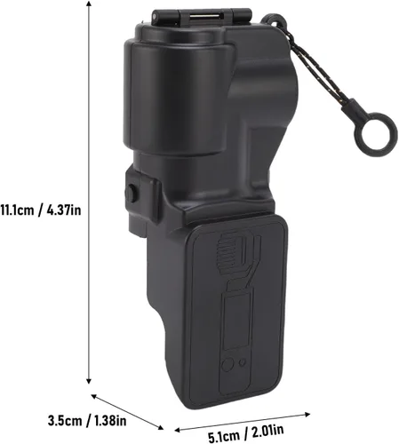 Miniatura 8 de Gugxiom Funda protectora para Osmo 3 Accesorios, Gimbal de plástico Protector de pantalla Tapa protectora de lente (negro)