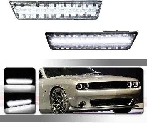 Miniatura 13 de juego completo de luces led amber transparentes compatibles con 2008 2009 2010 2011 2012 2013 2014 Dodge Challenger R/T Classic Rallye Redline SRT8