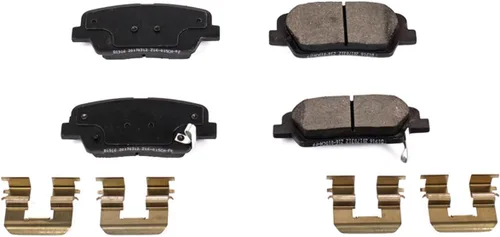 Miniatura 2 de Power Stop 17-1916, pastillas de freno de cerámica Z17 traseras con accesorios