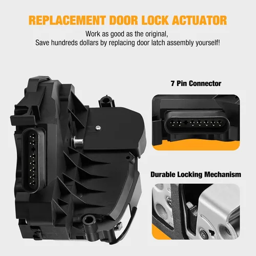 Miniatura 2 de SYERAL Actuador de cerradura de puerta delantera izquierda para puerta lateral del conductor compatible con Ford Fiesta 2011-2019 Reemplazar #