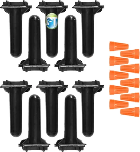 10 paquetes de Petstek® Kit de empalme de cables impermeables de reparación en sistemas de cercas eléctricas