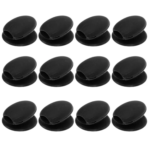 Miniatura 6 de Fundas para cepillos de labios, cubiertas de silicona para brochas de maquillaje, cubierta antipérdida, protectores de cepillo cosmético para Negro