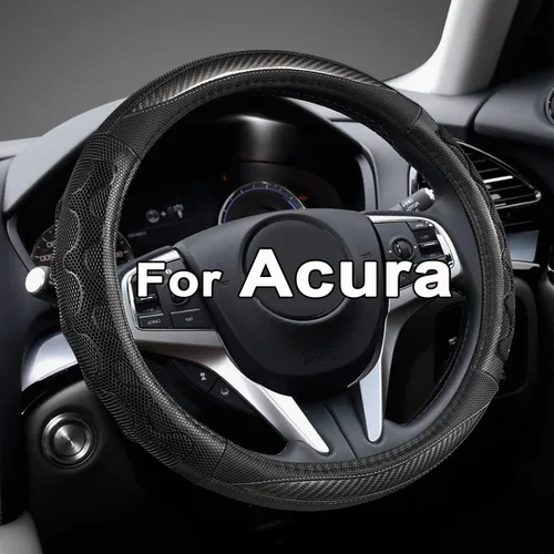Miniatura 9 de Funda para volante GIANT PANDA para Acura RDX y MDX, funda para volante de automóvil para Acura TLX y TL - Negro