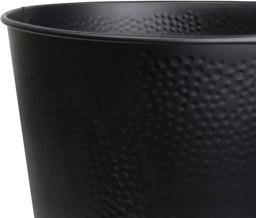 Miniatura 4 de Papelera para dormitorio, baño, bote de basura 6 litros, negro, acero inoxidable