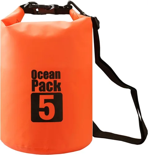 Miniatura 40 de 2L/3L/5L/10L/15L/20L/30L 500D Lona resistente PVC impermeable bolsa seca saco para kayak/canoa/pesca/rafting/natación/campamento/snowboard Rosado