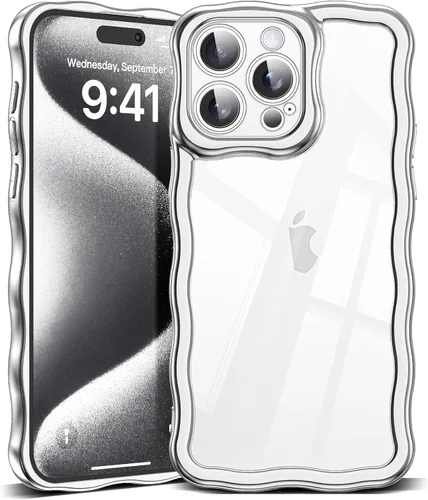 Miniatura 66 de SKYLMW Compatible con iPhone 6s Plus/6 Plus Case de 5.5", Linda Kawaii Marco Ondulado Rizado Forma de Marco Funda de Silicona Suave Resistente a