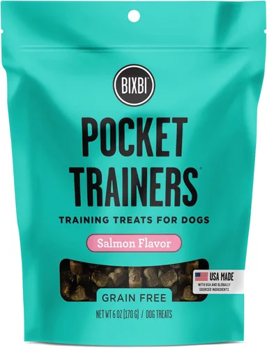 Miniatura 2 de BIXBI Pocket Trainers, mantequilla de maní - Golosinas de entrenamiento para perros - Golosinas bajas en calorías para perros totalmente naturales