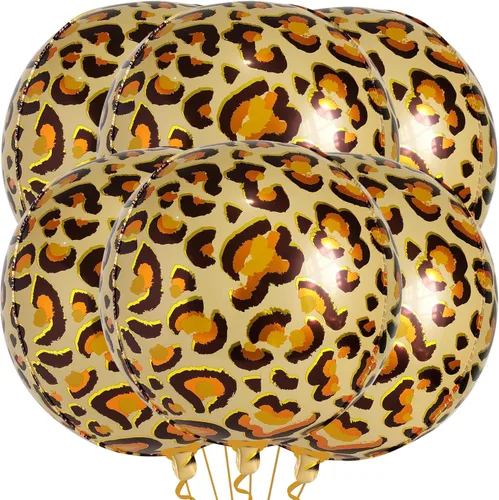 Miniatura 10 de KatchOn, Globos de serpiente para decoraciones de fiesta de serpientes, grandes de 22 pulgadas, paquete de 6, globos redondos 4D con estampado