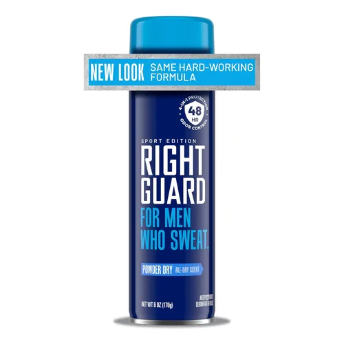Miniatura 2 de Right Guard Paquete de spray antitranspirante y desodorante deportivo con aromas en polvo seco y fresco, control de olores de 48 horas, bloquea