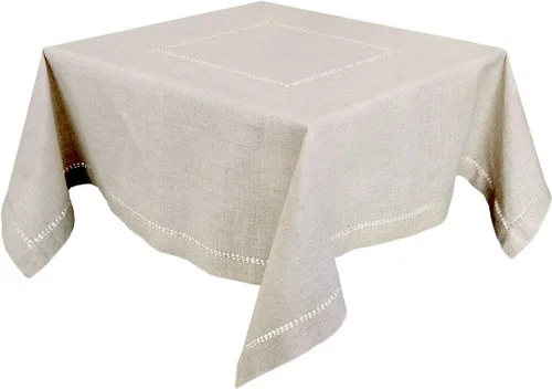 Miniatura 8 de Grelucgo Mantel pequeño de doble dobladillo de color sólido natural para mesa de café, redondo de 36 pulgadas
