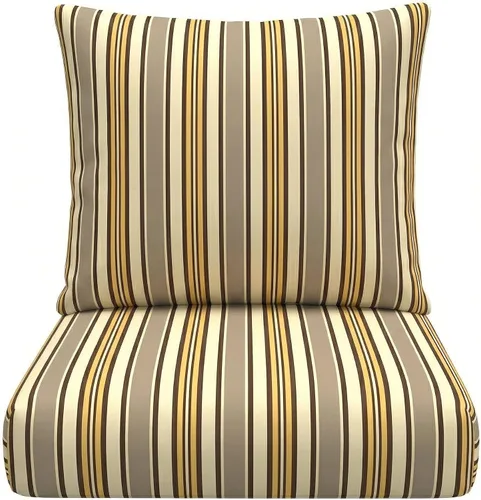 RSH DECOR: Sunbrella - Cojín de asiento profundo con respaldo de almohada, asiento de 23 x 24 x 5 pulgadas, tela de rendimiento resistente al agua y