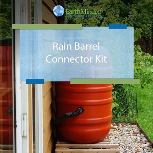 Miniatura 7 de EarthMinded - Kit de desbordamiento de barril de lluvia – Desvía el agua lejos de barriles de lluvia completos y de tu hogar – Este kit de eslabones