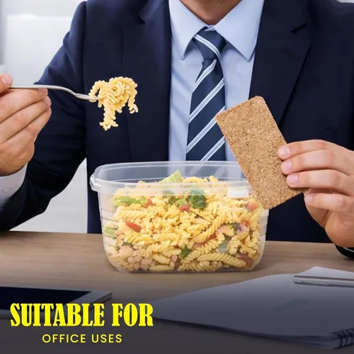 Miniatura 9 de ARSUK Juego de 14 recipientes de plástico anidables para almacenamiento de alimentos con tapas herméticas a prueba de fugas