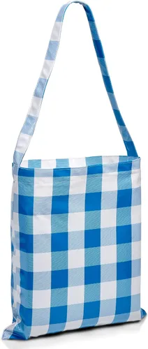 Miniatura 5 de Funda de mesa de picnic con fundas de banco, 500 GSM, reutilizable, de vinilo resistente, para exteriores, mantel de picnic impermeable con funda
