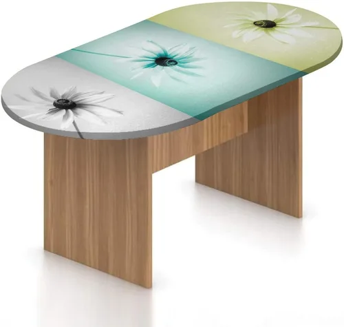 Miniatura 14 de XISUNYA Mantel ovalado ajustable de poliéster elástico, mantel colorido con estampado de zigzag cheurón, para feliz día de Navidad, se adapta a