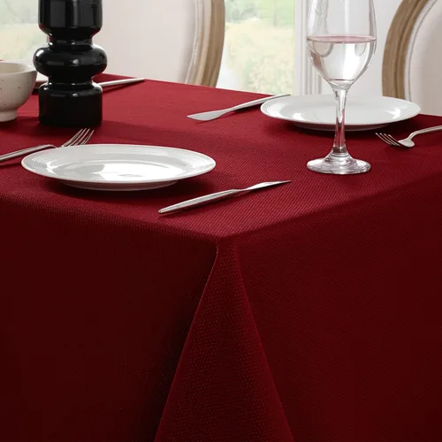 Miniatura 17 de Softalker - Mantel rectangular con textura tejida y patrón jacquard, impermeable, fácil de limpiar, resistente a las manchas y sin arrugas
