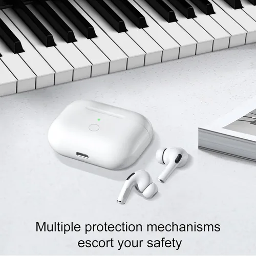 Miniatura 6 de Funda de carga inalámbrica de repuesto compatible con AirPod Pro de 1ª y 2ª generación con carga USB-C, funda de cargador Air Pods Pro 1 2 con botón
