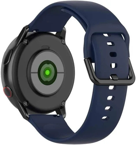 Miniatura 10 de KOMI Compatible con Active 2 Watch 1.732 in 1.575 in/Galaxy Watch 4 Classic 1.811 in 1.654 in, correa de repuesto de silicona suave de 0.787