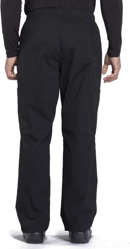 Miniatura 3 de Cherokee Men's Scrub Pant Tapered Leg Fly Front Cargo Pant with 5 Pockets WW190