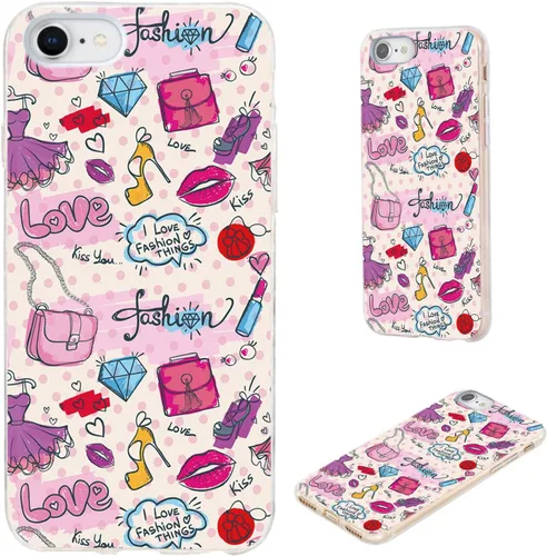 Miniatura 10 de Funda protectora completa delgada y suave de TPU transparente para iPhone SE 2022/2020, iPhone 8/7/6S/6 - Diseño de música divertida guitarra