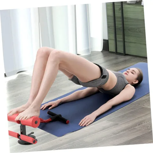 Miniatura 8 de Kisangel Soporte de pie para sentadillas, equipo de entrenamiento de autosucción, ejercitador, barra de fitness para piso, dispositivo de asistencia