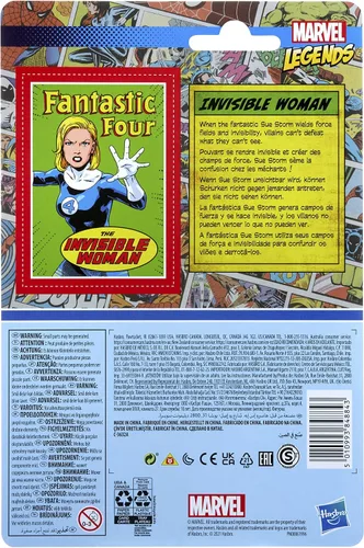 Miniatura 4 de Marvel Hasbro Legends 3.75 pulgadas Retro 375 Collection Invisible Woman figura de acción de juguete, azul