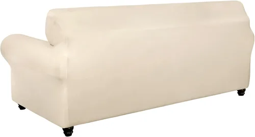 Miniatura 9 de SearchI Funda Elástica para Sofá Funda de Sofá, 3 Piezas Funda para Loveseat con 2 Fundas de Cojín Separadas, Protector de Muebles Lavable para Sala
