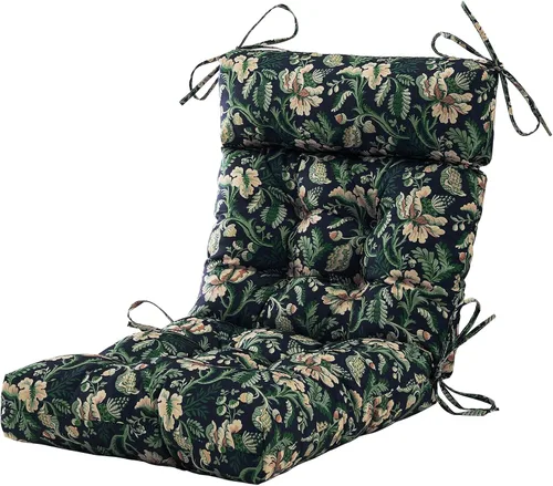 Miniatura 10 de ARTPLAN Cojín para silla de exteriores, cojín de respaldo alto para patio con lazo para silla mecedora Adirondack, 44 x 21 x 4 pulgadas, 1 unidad