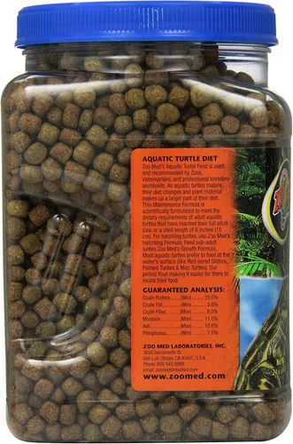 Miniatura 2 de Zoo Med Comida Acuática Natural para Tortugas, Fórmula de Mantenimiento, 24 Onzas