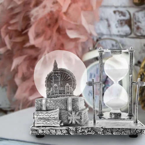 Miniatura 7 de Música Globo de Cristal Música Bola de Cristal Adorno de Arte Creativo Artesanía Decoración de Habitación Decoración de Mesa de Sala de Estar Reloj