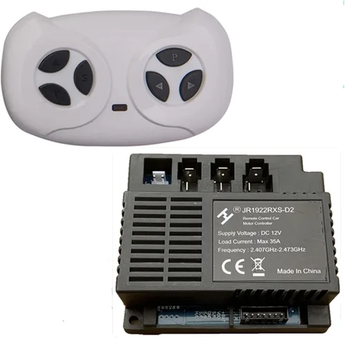 JR1922RXS-D2 12V Niños Powered Ride on Car 2.4G Bluetooth Control remoto y receptor Kit Controlador Caja de Control Accesorios para Niños Eléctrico