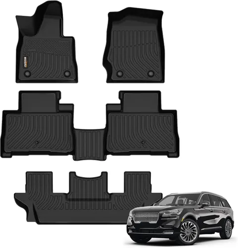Miniatura 36 de Alfombrillas y forro de carga para Jeep Grand Cherokee L 2021-2025 (solo para 6 plazas sin consola central), alfombrillas de automóvil TPE para todo