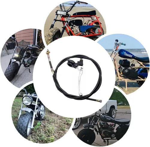 Miniatura 6 de Palanca de Freno de 22mm para Mano Izquierda con Cable de Freno Trasero Compatible con Coleman CT200U, CT200U-EX y BT200X para Mini Motos de 98cc