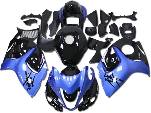 Miniatura 17 de Carenado completo blanco negro para Suzuki 2008-2019 GSXR 1300 Hayabusa Gen2 inyección ABS plástico Carrocería juego de carrocería del mercado de 12