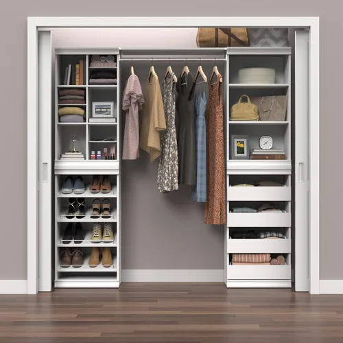 Miniatura 11 de ClosetMaid - Unidad de almacenamiento modular apilable de 3 estantes, color arena