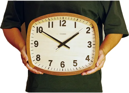 Miniatura 6 de Reloj de pared hecho en Japón de madera hecho a mano, silencioso sin tictac, funciona con pilas, hecho a mano, haya norteamericana, diseño moderno