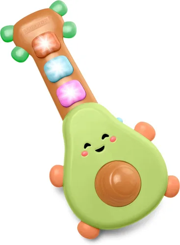 Miniatura 4 de Skip Hop - Guitarra de juguete para bebés, Farmstand Grow & Play, Rock-A-Mole Guitarra