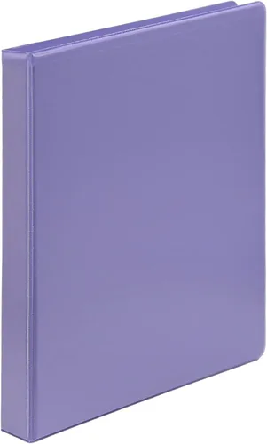 Miniatura 27 de Samsill Carpeta duradera de 1.5 pulgadas, fabricada en los Estados Unidos, carpeta de anillos en D, carpeta transparente personalizable, color rojo